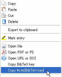 copy \cite[BibTexkey]