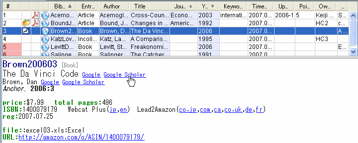 Preview in JabRef with Pref-Jab2HTML.xml