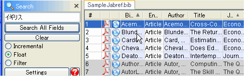 JabRefŃL[[hɊ֘A𒊏o